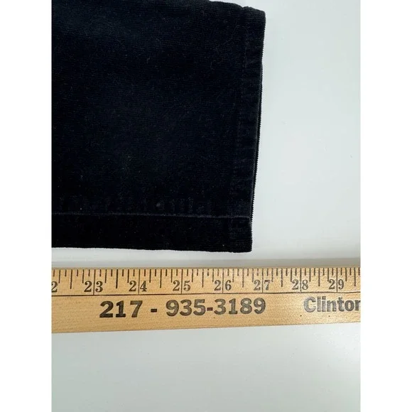 Talbots Simply Flattering 5 Pocket Corduroy Straight Fit Black Pants Size 10P - Picture 5 of 6
